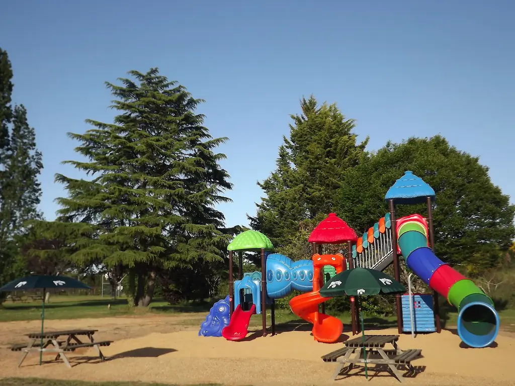 Slides at Le Paradou campsite, campsite perigord vert 